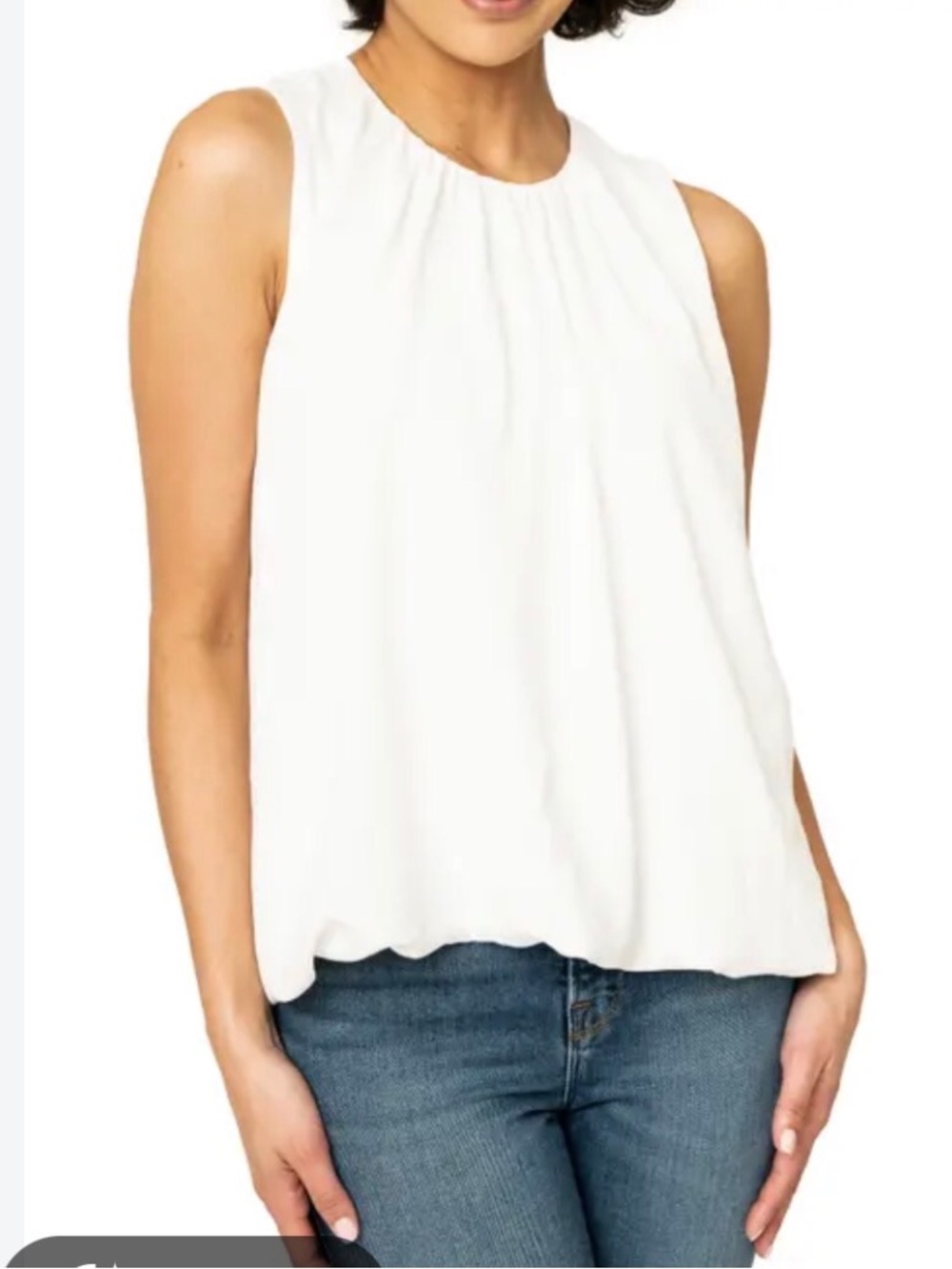 TALBOTS Ivory Silk Cami Tank Sleeveless Blouse